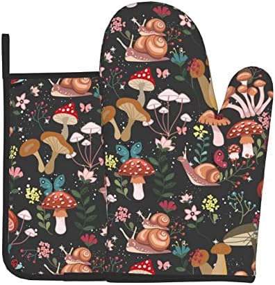 Aoojanu 2 Set Pot Holders Oven Mitts