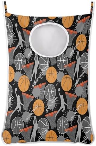 Ioracida Foldable Wall Hanging Laundry Hamper Bag 16x29In