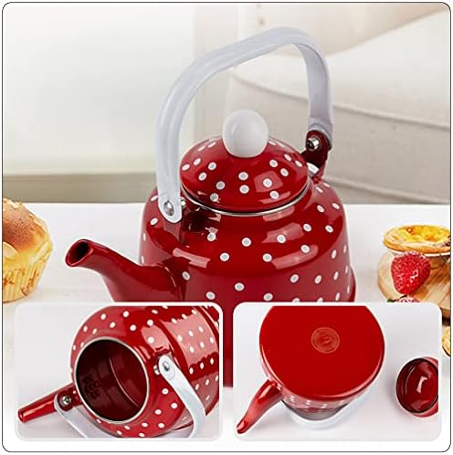 Durable Retro Porcelain Teakettle Ceramic Handle Heat Resistant 11L