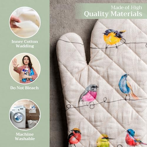 Charming 100 Cotton Oven Mitt