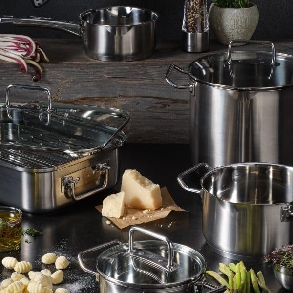 RSLE Expertiso Casserole Pot 1810 Stainless Steel Dishwasher Safe Universal Cooking Pot