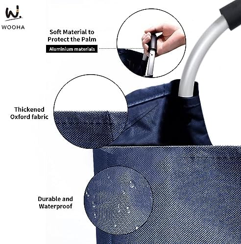WOOHA 125L Collapsible Laundry Hamper for Bedroom Closet Bathroom