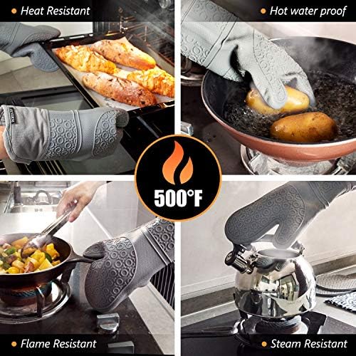 RoRecay Oven Mitt Potholder Set for Baking