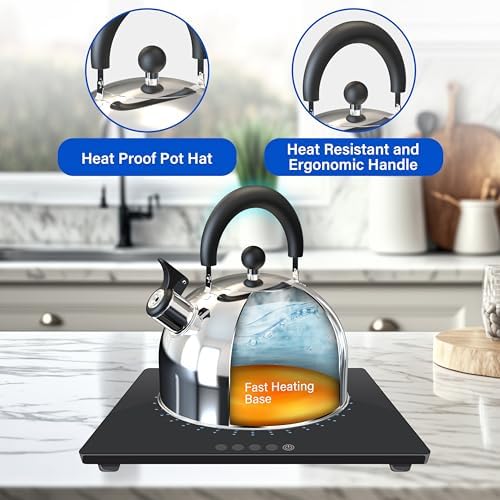 YSSOA 32 qt Whistling Kettle Ergonomic Design