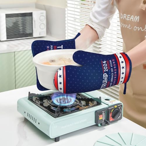 HILLBACK Oven Mitts and Pot Holders Set - Heat Resistant Kitchen Essentials