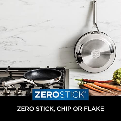 Duplex Steel Non-Stick 2-Piece Frying Pan Set ZEROSTICK Sleek Design