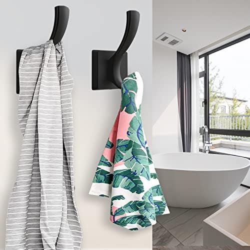 TOFIIGREM 3 PACK BLACK TOWEL HOOKS STURDYB Kind