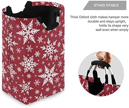 Susiyo Christmas Snowflakes Collapsible Laundry Basket