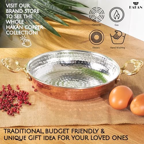 Hakan Copper Round Chef Pan