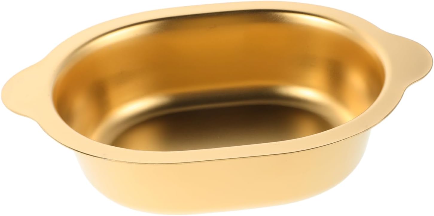Cabilock Korean Style Stainless Steel Salad Bowl with Double Handle