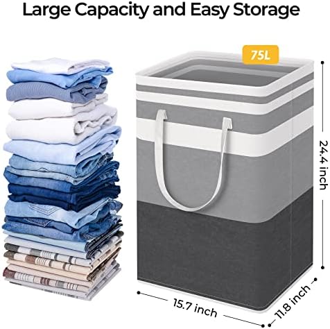 2-Pack Large Waterproof Laundry Basket