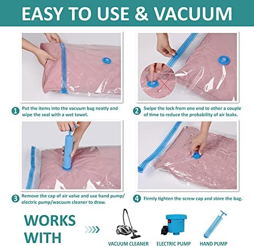 6-Piece Vacuum Storage Bag Set from WowSmart
