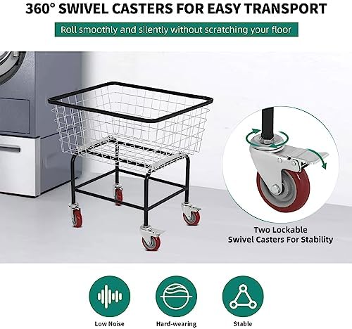 YITAHOME Wire laundry basket Durable Spacey for Home Commercial Use