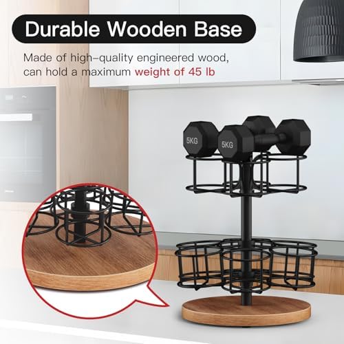 AF Onto 2-Tier Rotating Mason Jar Rack
