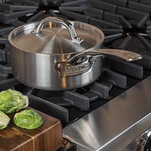 Viking Professional 2-Quart 5-Ply Stainless Steel Saucepan with Lid