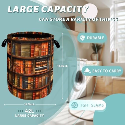 Retro Wooden Laundry Basket 189x165 for Home Kitchen