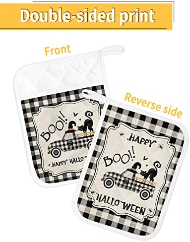 HilariousM Halloween witch cat truck 5 pcs