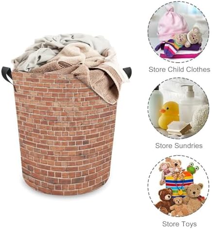 All-In-One Red Brick Water Resistant Laundry Bin