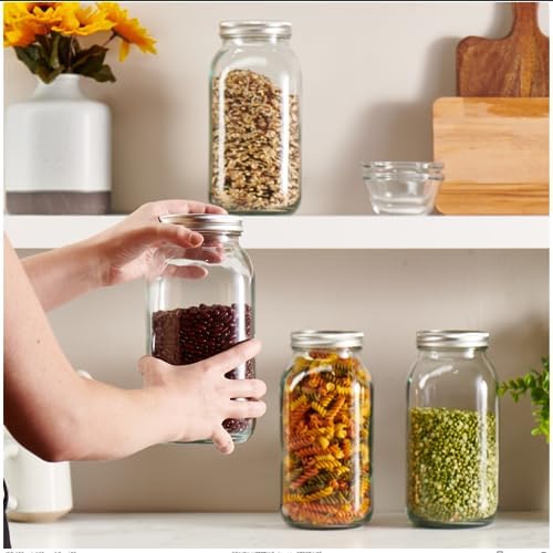 widened mason jar for preserving meal prep