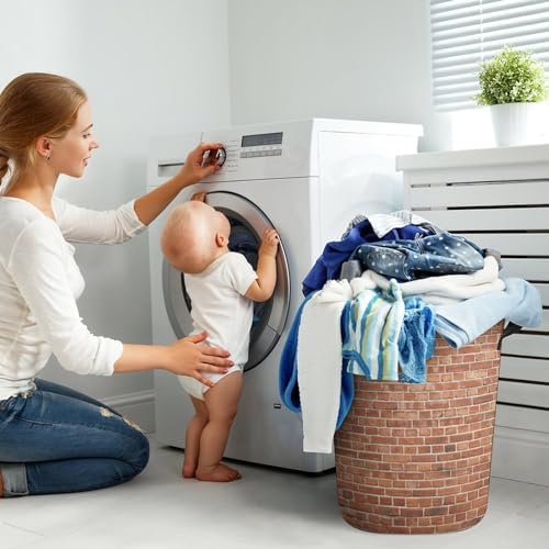 All-In-One Red Brick Water Resistant Laundry Bin