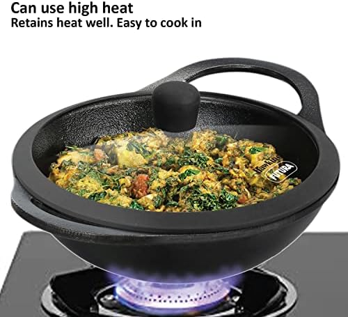 HAWKINS Futura 2L Cast Iron Kadhi Nonstick for Perfect Cooks