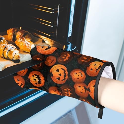 Aglebo Cartoon Halloween - Ppot Holder and Oven Mitt Set