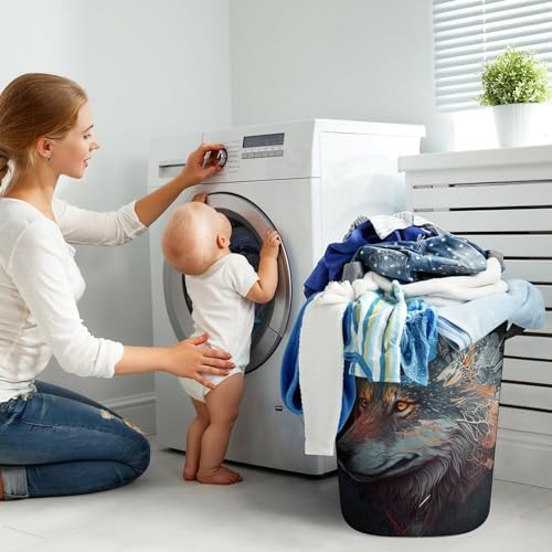 Durable Animal Collapsible Laundry Basket