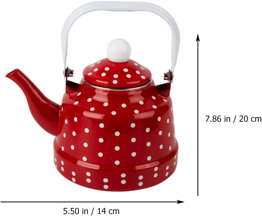 Durable Retro Porcelain Teakettle Ceramic Handle Heat Resistant 11L
