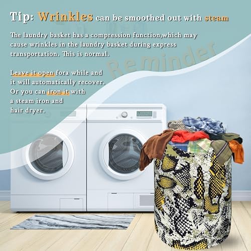Retro Animal Snake Laundry Hamper