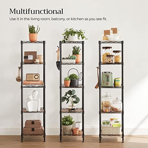 Stylish 5-Tier Bathroom Shelf for Small Spaces