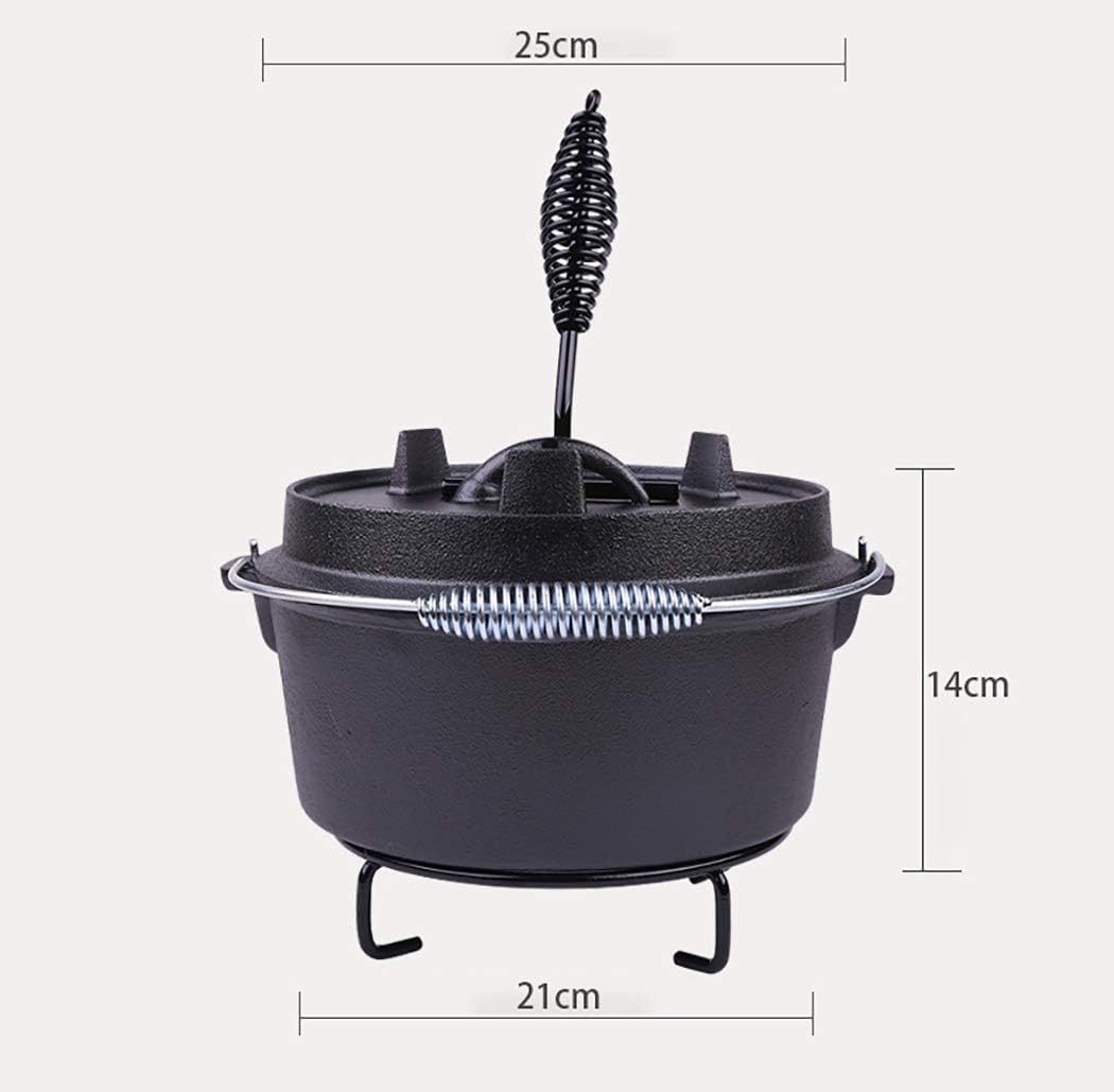High-Quality Cast Iron Pot for Cooking and Picnic