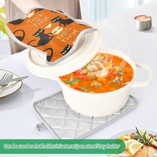 Halloween Trick or Treat Pot Holder Set by OurVii