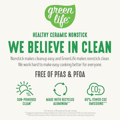 GreenLife Dream 10-Piece Nonstick Ceramics Set PFAS-Free dishwasher oven safe