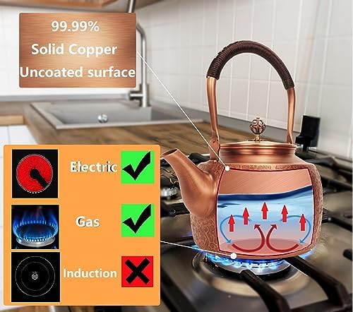 Handmade Copper Kettle for Stove