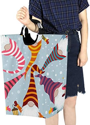 Susiyo Foldable Laundry Basket with Handles and Unique Pattern Design