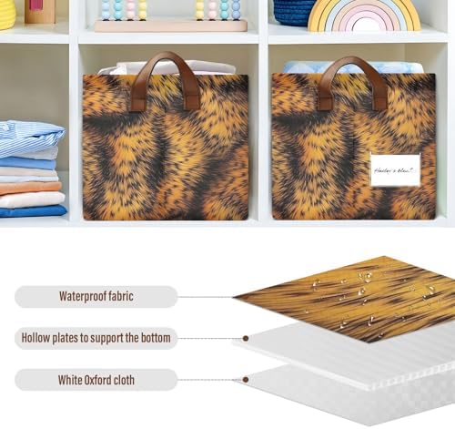 Leopard Print Storage Basket 1 Pack