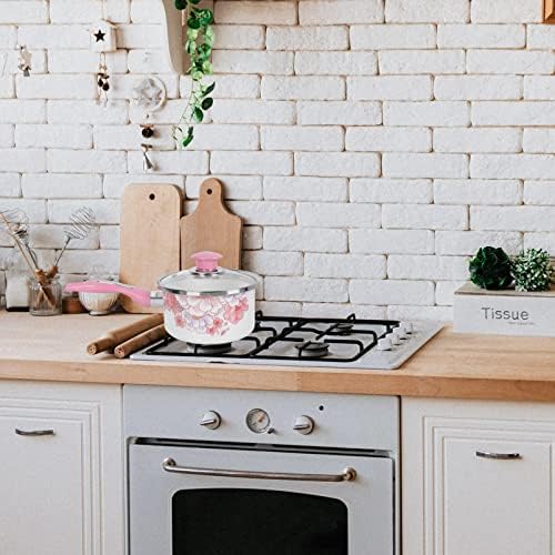 Convenient Non-Stick Enamel Saucepan Small Pot with Lid