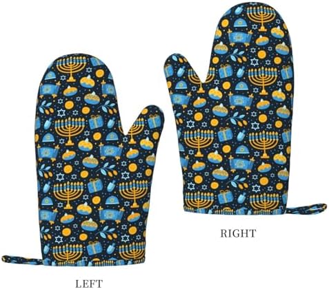 Happy Hanukkah Oven Mitts and Cake Pans 2-Piece Set