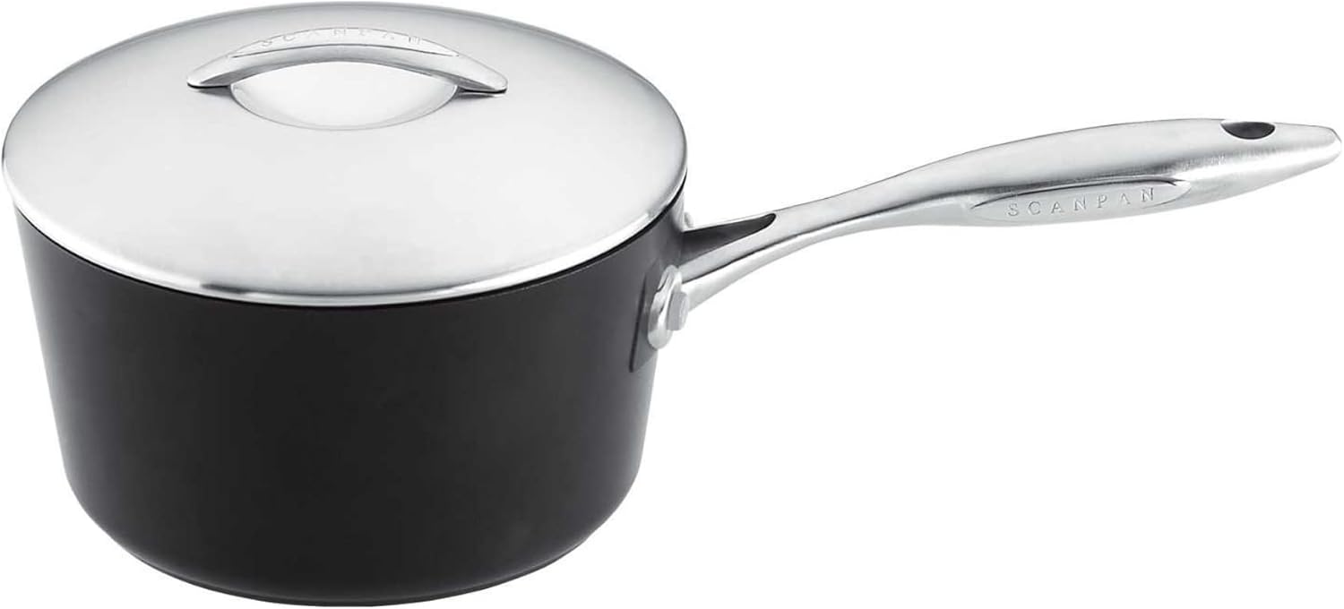 SCANPAN Professional 325 qt Durable Nonstick Saucepan with Lid
