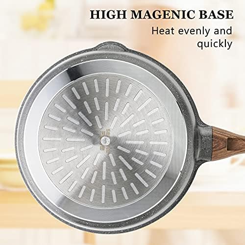 SENSARTE Nonstick Saut Pan with Lid 10-Inch