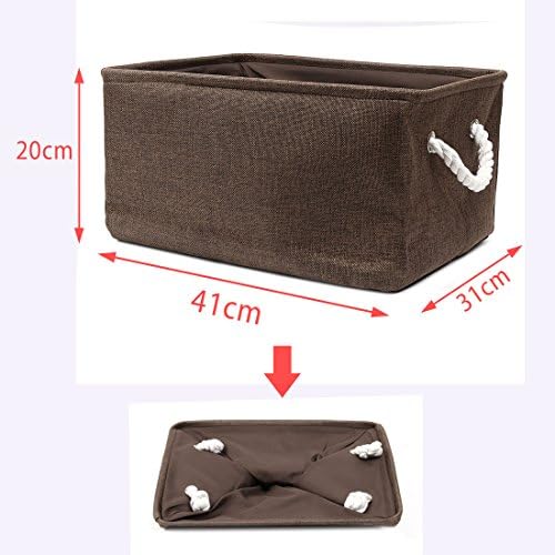 Eco-Friendly Linen Storage Basket with Dual Handles for Efficient Tidying