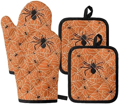 Halloween Spooky Oven Mitts Pot Holders