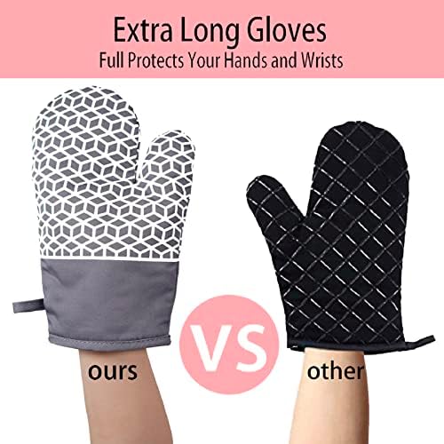 NAVITHOUS 6pc Oven Mitts and Pot Holders Set