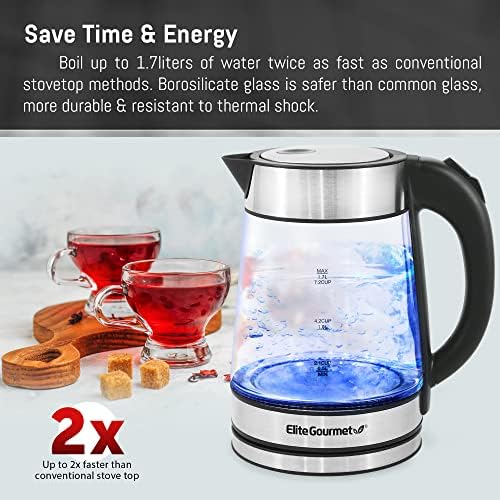 BPA-Free Electric Tea Kettle with Effortless Boil Down the Run