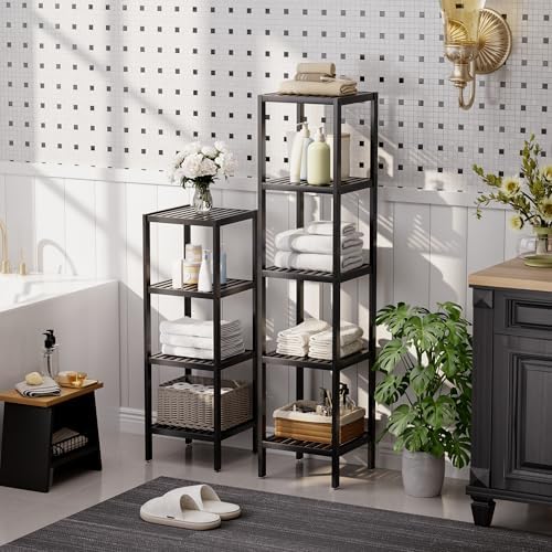 SMIBUY Bamboo Storage Shelf