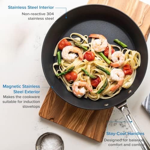 Viking 12-inch 3-Ply Non-Stick Stainless Steel Frying Pan