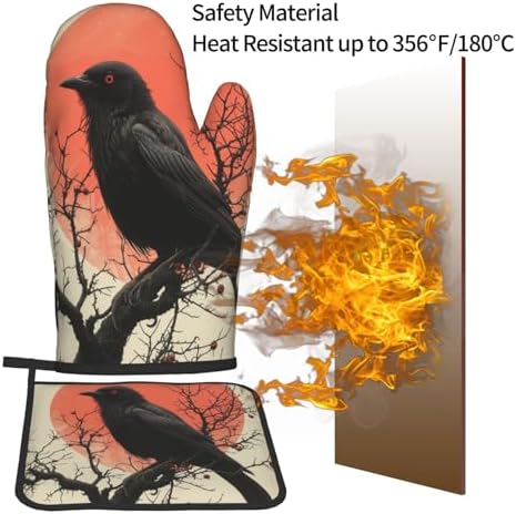Vivid Halloween Oven Mitts Set
