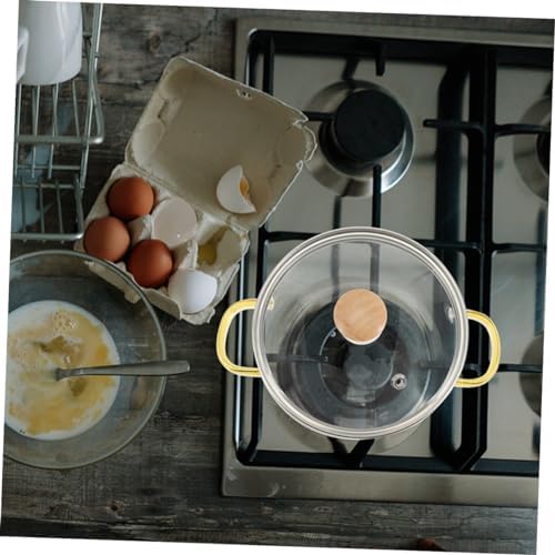 Sturdy Glass Stockpot with Lid 1600ml