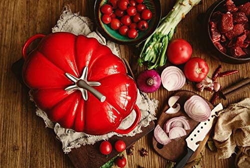 High-Quality Cast Iron Dutch Oven Red