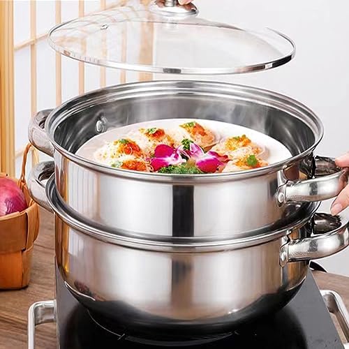 Premium 188 Stainless Steel Steamer Pot for Cooking Durable Multi-Purpose